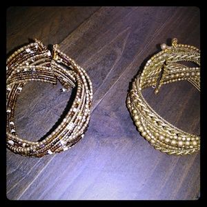 Two cuff bracelets